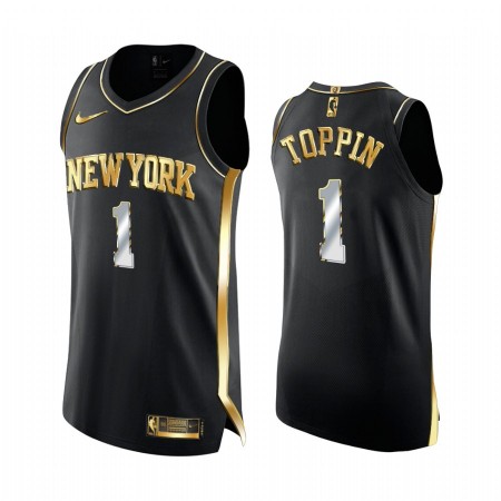 Dres New York Knicks Obi Toppin 1 2020-21 Crna Golden Edition Swingman